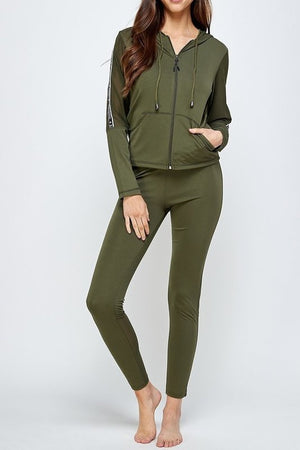 Love Track Set-Olive Green