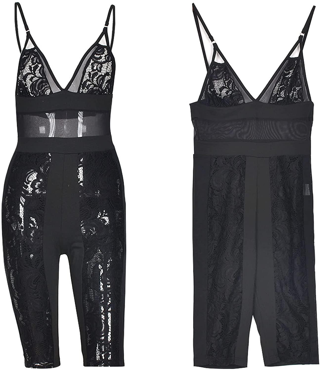 Camisole Mesh Romper