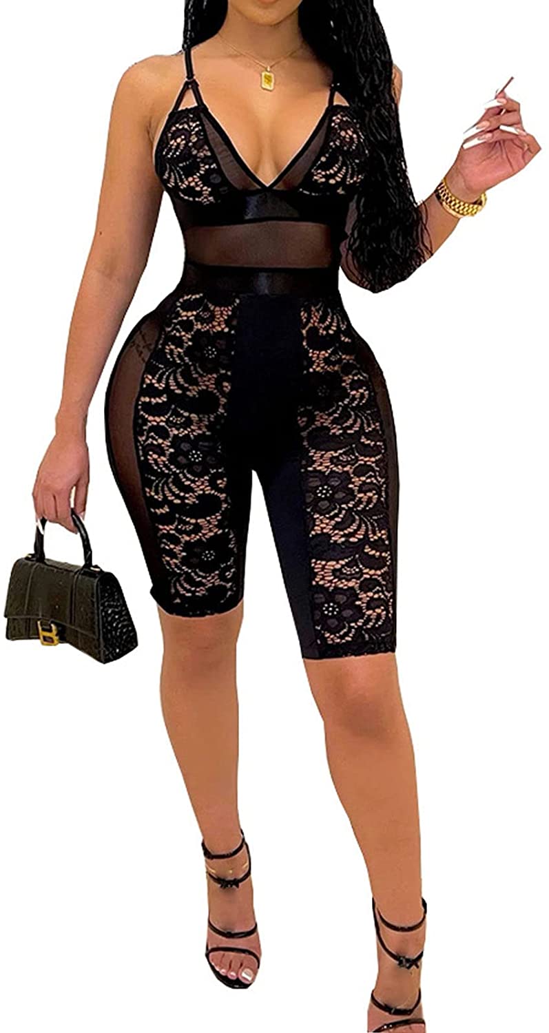 Camisole Mesh Romper