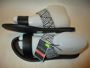 Black & White Strap Sandals